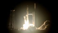 A SpaceX Falcon 9 rocket lifts off carrying four astronauts on a six-month expedition on the International Space Station, at Cape Canaveral, Florida, U.S. April 27, 2022. REUTERS/Thom Baur