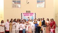 The guests and school staff during the International Nurses Day celebrations.