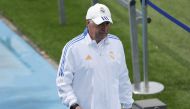 Real Madrid coach Carlo Ancelotti during training REUTERS/Susana Vera