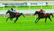 Al Shaqab Racing’s Morad (FR) on his way to win the Prix Norniz. 