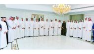 Officials and members of the Qatar Chamber’s Real Estate Committee and the National Real Estate Committee in the Federation of Saudi Chambers, during the meeting yesterday, at the QC headquarters in Doha.  