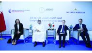 Chairman of the Board of Trustees of Lusail University H E Dr. Ali bin Fetais Al Marri and Ambassador of France to Qatar H E Jean-Batiste Faivre with other officials during an academic forum at Lusail University, yesterday. Pic: Rajan Vadakkemuriyil 