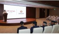 Officials attending the launch announcement yesterday. 
