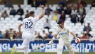 England's Matthew Potts celebrates after taking the wicket of New Zealand's Henry Nicholls Action Images via Reuters/Andrew Boyers
