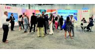 Mall of Qatar team’s booth in the ICSC exhibition