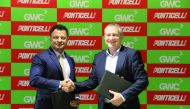 Ponticelli Frères Group Qatar Country Manager Charles CAIA and GWC Group CEO Ranjeev Menon, during the agreement signing ceremony, recently.  