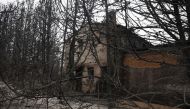 A burnt down house is pictured following a wildfire at Sierra de la Culebra in Otero de Bodas, near Zamora, Spain, June 19, 2022. Reuters/Isabel Infantes