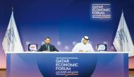 IPA Qatar CEO H E Sheikh Ali Alwaleed Al Thani and PhD, Co-Founder and CEO, Green Boom Sudhir Sharma during MoU signing.