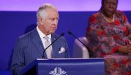 Britain's Prince Charles speaks during the opening ceremony of the Commonwealth Heads of Government Meeting (CHOGM) at the Kigali Convention Centre in Kigali, Rwanda June 24, 2022. (Dan Kitwood/REUTERS)