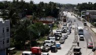 Vehicles queue for diesel and petrol in Colombo, Sri Lanka, June 23, 2022. Reuters/Dinuka Liyanawatte/File Photo