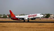 A SpiceJet passenger Boeing 737-800 aircraft takes off from Sardar Vallabhbhai Patel international airport in Ahmedabad, India May 19, 2016. REUTERS/Amit Dave/