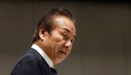 The Tokyo Organising Committee of the Olympic and Paralympic Games (Tokyo 2020) Executive Board member Haruyuki Takahashi arrives at Tokyo 2020 Executive Board Meeting in Tokyo, Japan March 30, 2020. REUTERS/Issei Kato/Pool/File Photo