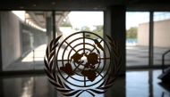 File Photo: The United Nations logo is seen on a window in an empty hallway at UN headquarters in New York. (REUTERS/Mike Segar)