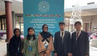 Alina Zaman with some other participants at the 3rd International Model OIC High School Summit in Istanbul, Turkiye.