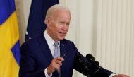 FILE PHOTO: U.S. President Joe Biden in the East Room of the White House, in Washington, U.S., August 9, 2022. REUTERS/Evelyn Hockstein