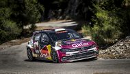 Qatar's Nasser Saleh Al Attiyah during testing ahead of Rally of Lebanon, which begins today.