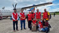 Members of the medical delegation from Qatar in Bangladesh.