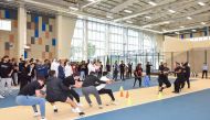 Tug of war event held at the UDST.