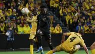 Arsenal's Bukayo Saka scores the only goal against Bodo/Glimt during their Europa League Group A match at the Aspmyra Stadion, Bodo, Norway, on October 13, 2022.   Action Images via Reuters/Carl Recine