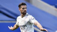 February 28, 2021 Arsenal's Pablo Mari reacts Pool via REUTERS/Rui Vieira