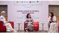 Dr. Talar Sahsuvaroglu (centre), and Nihal Al Saleh (right) during the discussion.