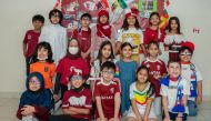 Students of Doha Academy Schools celebrating ‘World Cup Cultural Days’.
