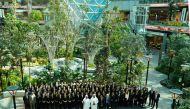 Qatar Duty Free officials with others during the award ceremony.