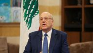 Lebanon's caretaker Prime Minister Najib Mikati gestures as he attends an interview with Reuters at the government headquarters in downtown Beirut, Lebanon September 30, 2022. File Photo / Reuters