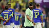 Brazil's forward #10 Neymar.  Adrian DENNIS / AFP
