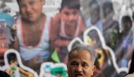 Rodrigo Baylon, the father of drug war victim Lenin Baylon, speaks during a news conference, at the Commission on Human Rights in Quezon City, Philippines, December 5, 2022. Reuters/Eloisa Lopez