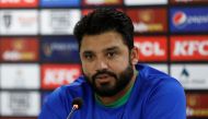 December 16, 2022. Pakistan's Azhar Ali addresses a news conference. REUTERS/Akhtar Soomro