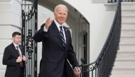US President Joe Biden departs the White House to board the Marine One helicopter for travel to Delaware from the White House in Washington, US January 13, 2023. Reuters/Jonathan Ernst
