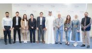 NHRC officials and Doha Institute students during the training programme.
