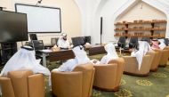 Participants during a session of qualification course for new Qatari imams, muezzins and preachers.