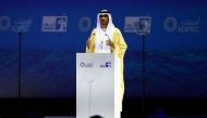 United Arab Emirates' Industry Minister Sultan Ahmed Al Jaber speaks during the Abu Dhabi International Petroleum Exhibition and Conference (ADIPEC) in Abu Dhabi, United Arab Emirates, October 31, 2022. (REUTERS/Amr Alfiky)