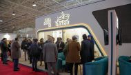 Qatar Tourism's booth at the Tehran International Tourism Exhibition being held in Iran.