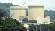 Kansai Electric's No. 1 and No. 2 reactors at the Takahama nuclear plant are seen in this picture at the town of Takahama in Fukui prefecture, some 350 kilometres (215 miles) west of Tokyo on June 20, 2016. (AFP / JIJI PRESS)