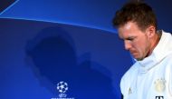 Bayern Munich's German head coach Julian Nagelsmann arrives for a press conference in Paris on the eve of the UEFA Champions League round of 16 football match Bayern Munich against Paris Saint-Germain (PSG) on February 13, 2023. (Photo by FRANCK FIFE / AFP)