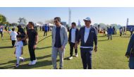 The Minister of Labour HE Dr. Ali bin Samikh Al Marri participates in the National Sport Day 2023 at Aspire Park in Doha on February 14, 2023.  Photos: Abdul Basit / The Peninsula
