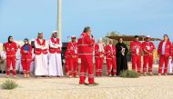 Participants at QRCS’s 9th Disaster Management Camp.