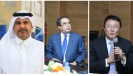 From left: QU-CENG Dean Dr. Khalid Kamal Naji, Dean of the College of Science and Engineering at HBKU Dr. Mounir Hamdi and Henry Ye VP of Public Relations and Media for the Northern Gulf Region at Huawei
