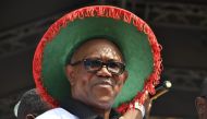 In this file photo taken on February 11, 2023 Presidential candidate of Labour Party Peter Obi looks on during the party campaign rally in Lagos. (Photo by PIUS UTOMI EKPEI / AFP)
 