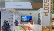 A joint booth of QRCS and the International Federation of Red Cross and Red Crescent Societies on the sidelines of LDC5. 