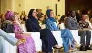 HH Sheikha Moza bint Nasser, Chairperson of Qatar Foundation, HE Sheikha Hind bint Hamad Al Thani, Vice Chairperson and CEO of Qatar Foundation and several other dignitaries, attend the closing ceremony of Earthna Summit 2023.