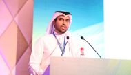 Ooredoo Chief Business Officer, Thani Al Malki, speaking at the Capacity Middle East 2023, in Dubai. 