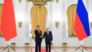 Russian President Vladimir Putin meets with China's President Xi Jinping at the Kremlin in Moscow on March 21, 2023. (Photo by Pavel Byrkin / SPUTNIK / AFP)
