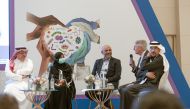 Experts at a discussion during the conference. 