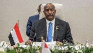 A handout picture provided by the Saudi Royal Palace shows the chairman of Sudan's military-led transition council Abdel Fattah al-Burhan attending the second edition of the summit of the Green Middle East Initiative. File photo / AFP
