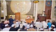 Participants during a lecture at Katara Mosque.