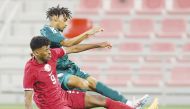 Action during match between Qatar and Saudi Arabia U23 teams during friendly tournament last month. 